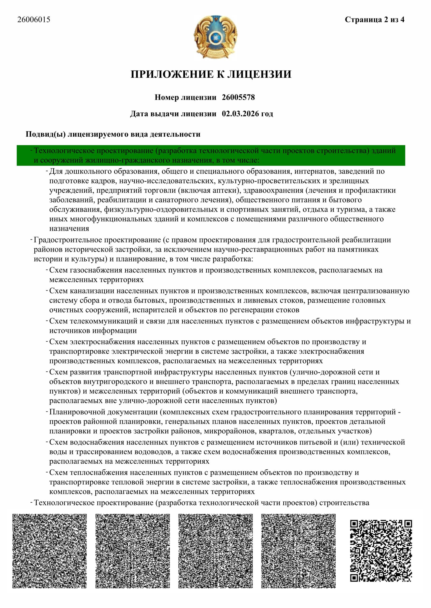 ЛИЦЕНЗИЯ Товарищество с ограниченной ответственностью TELPRO Energy -4